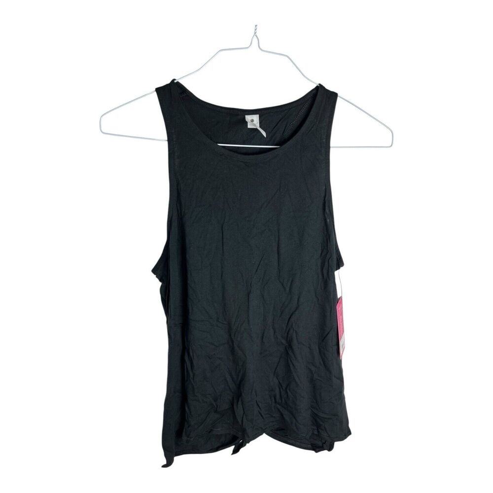 NWT YOGALICIOUS RACERBACK BLACK TANK ATHLETIC TOP XL